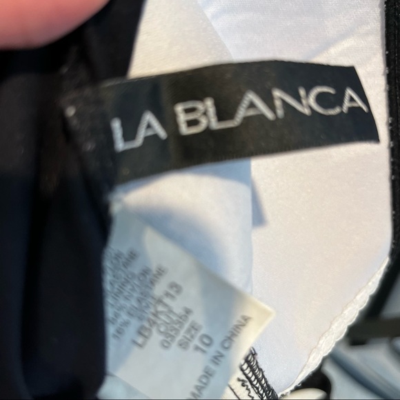 La Bianca | Stripe & Solid Back One Piece - Picture 6 of 7